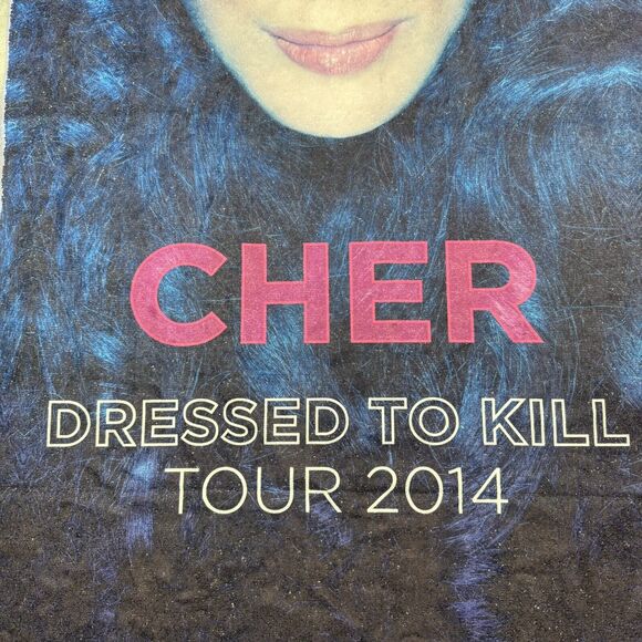 Cher Dressed To Kill Tour 2014 Beach Towel 57x27 USA Collectible - Picture 3 of 5
